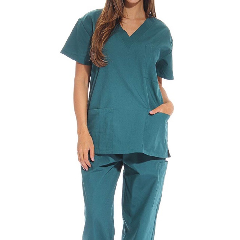 Dark Green Scrubs